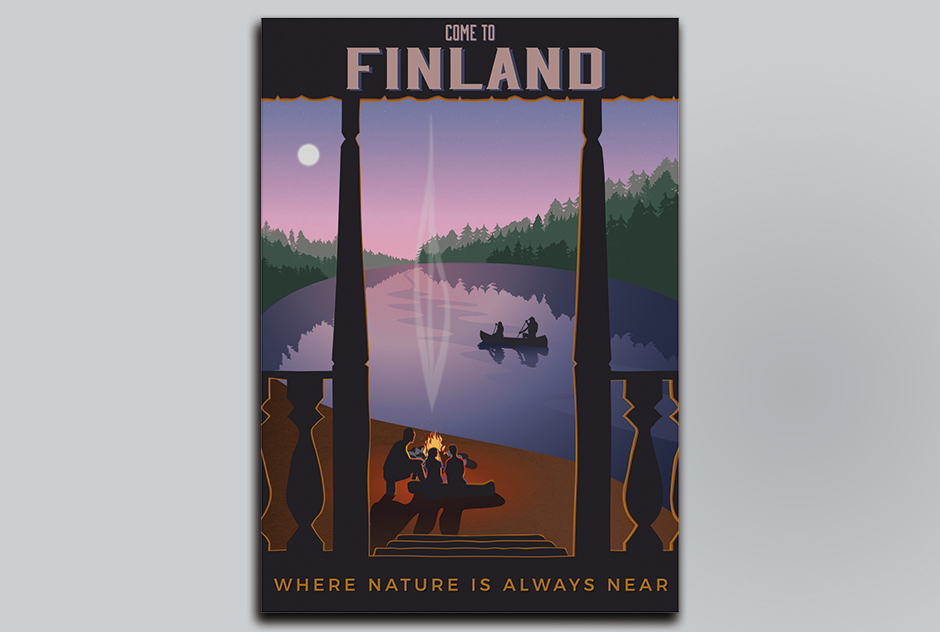 visit finland poster